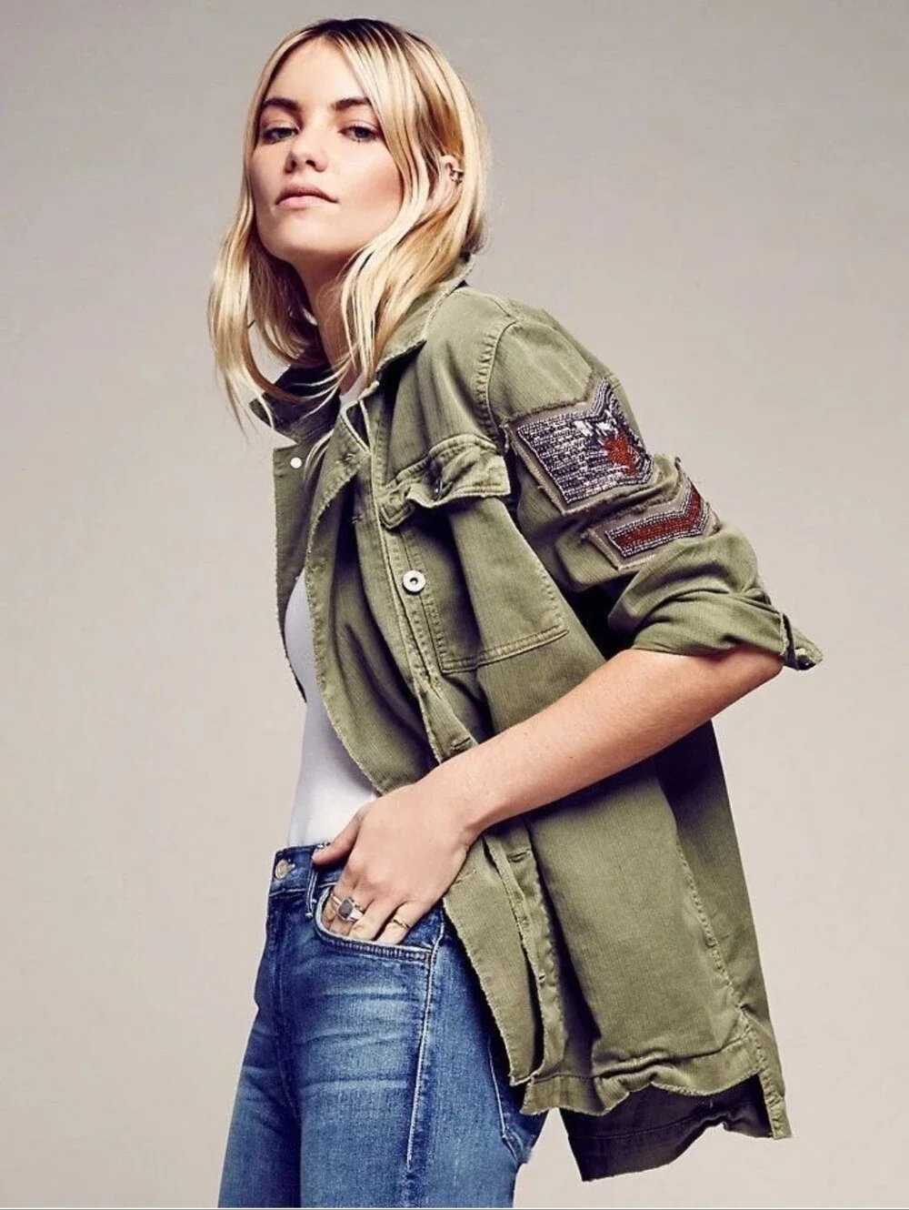 Free People Utility Patch Jacket
